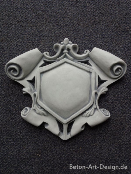 Wappen, Relief, Wandbild, Steinguss, Fassadenstuck, Stuck, Ornament