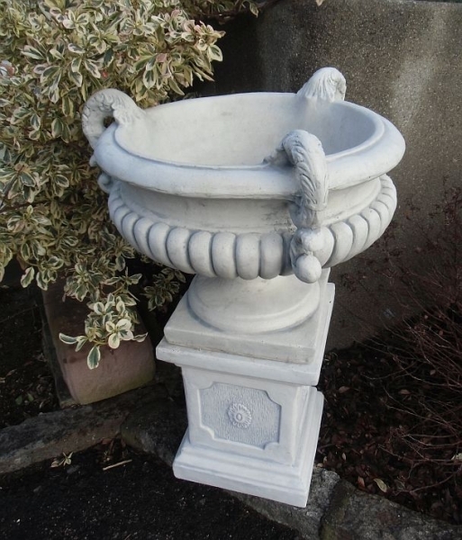 Pflanzschale, Steinvase, Amphore, Gartendekoration