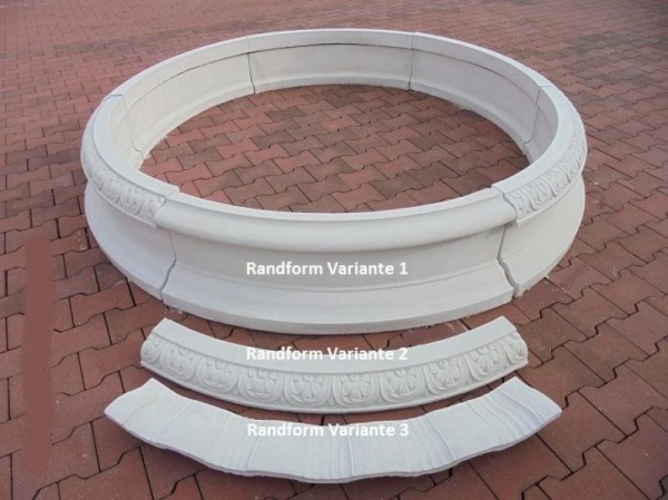 Brunnenring, Baumring, Baumumrandung, Park & Gartendekoration, Steinguss