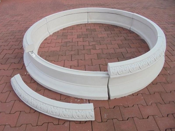 Brunnenring, Baumring, Baumumrandung, Park & Gartendekoration, Steinguss