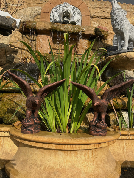 Adler Skulpturen, Steinfiguren, Gartendekoration, Betonfigur, Frostsicher