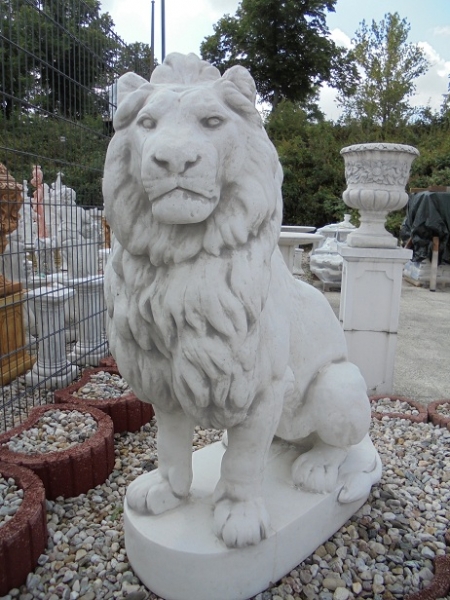 Löwen Steinfiguren, Statue, Gartendekoration
