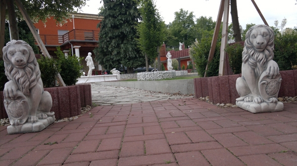 Löwen, Statue, Steinfigur, Skulptur, Gartendekoration