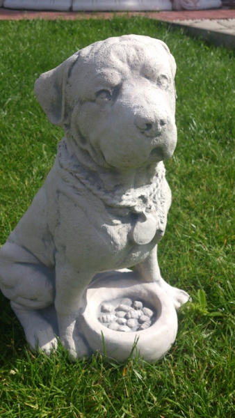 Hund, Gartenfiguren, Steinfiguren, Statuen, Skulpturen, Gartendekoration