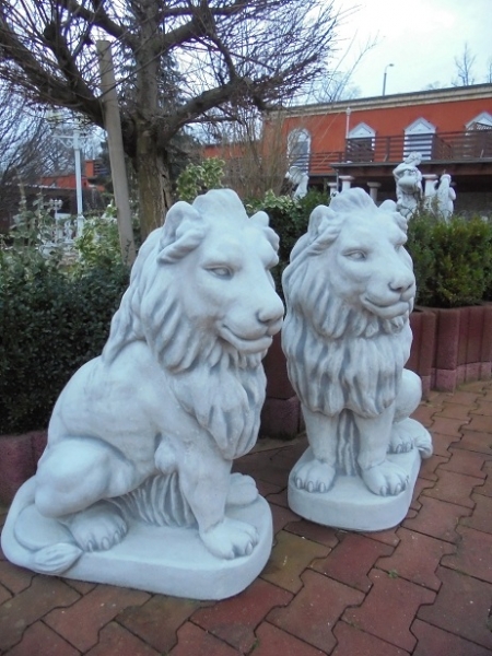 Löwen, Statue, Steinfigur, Skulptur, Gartendekoration