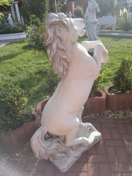 Pferd, Steinfigur, Statue, Skulptur, Gartenfigur