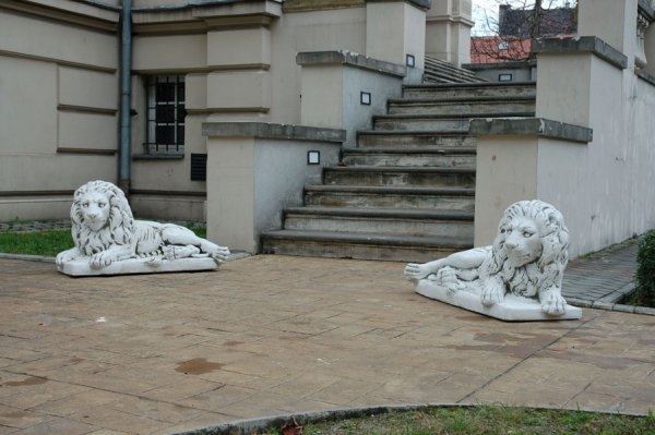 impressive stone lion figure shows input ranges