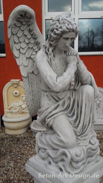 Engel, Steinfigur, Statue, Gartenfigur, Steinguss, Skulptur, Gartendekoration