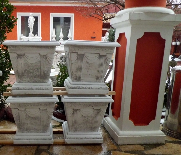 Pflanzschale, Amphore, Steinvase, Pflanztrog, Vase, Gartendekoration