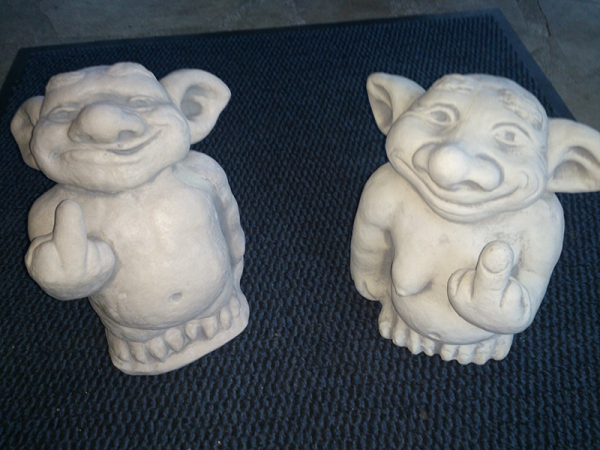 Troll, Statue, Steinfigur, Skulptur, Gartendekoration