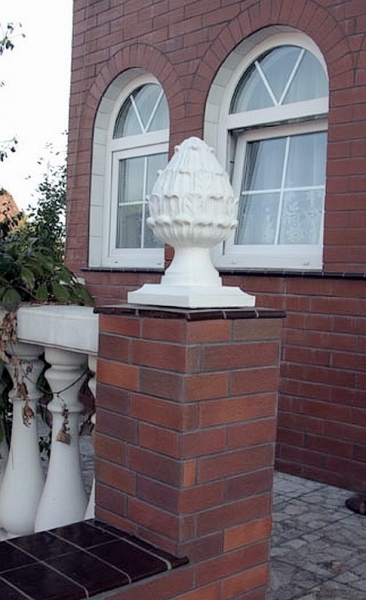 Pinienzapfen, Pfeilerschmuck, Obelisk, Pfeilerkappe, Gartendekoration