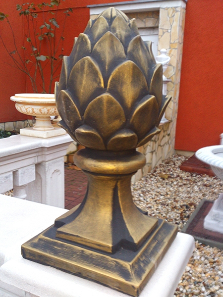 Pinienzapfen, Pfeilerschmuck, Obelisk, Pfeilerkappe, Gartendekoration