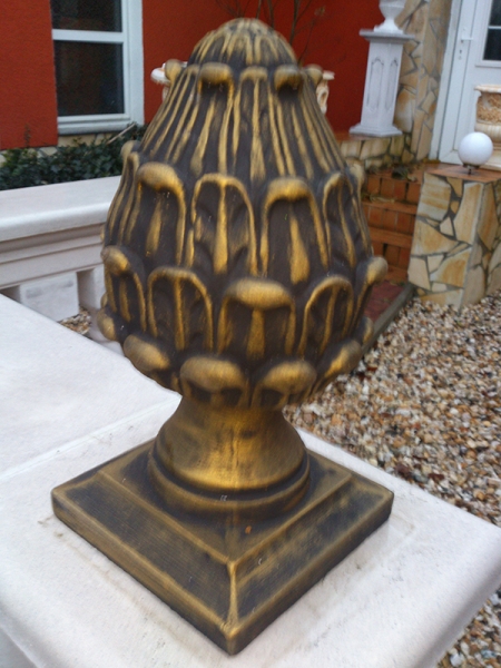 Pinienzapfen, Pfeilerschmuck, Obelisk, Pfeilerkappe, Gartendekoration