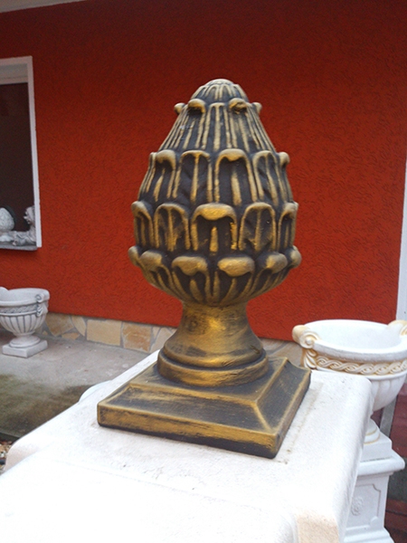 Pinienzapfen, Pfeilerschmuck, Obelisk, Pfeilerkappe, Gartendekoration