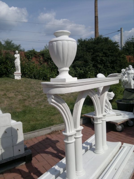 Pfeilerschmuck, Schmuckamphore, Vase, Pfeilerabdeckung, Park & Gartendekoration, Amphore