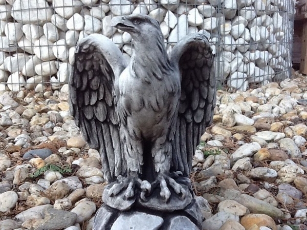 Adler, Statue, Steinfigur, Skulptur, Gartendekoration