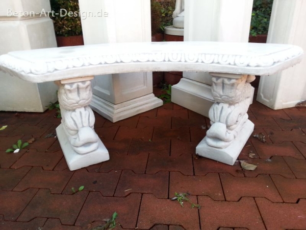 Steinbank, Gartenbank, Gartendekoration