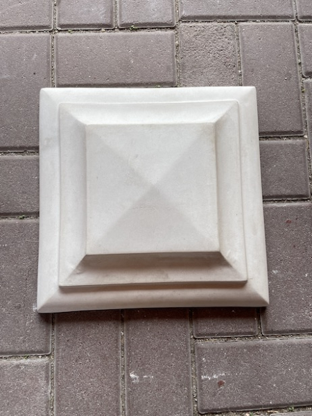 Pfeilerabdeckung Pyramide ca. 33,5 x 33,5 cm