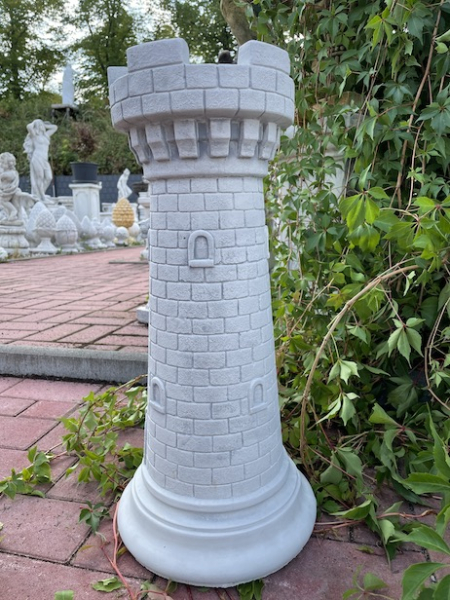 Schachfigur Turm, Gartenfigur, Schachspielfigur