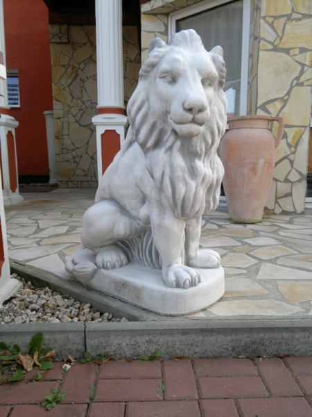 Löwen Steinfiguren, Statue, Gartendekoration
