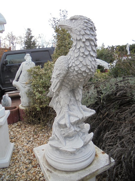 Statue Adler Steinfigur H.69 cm, Steinguss