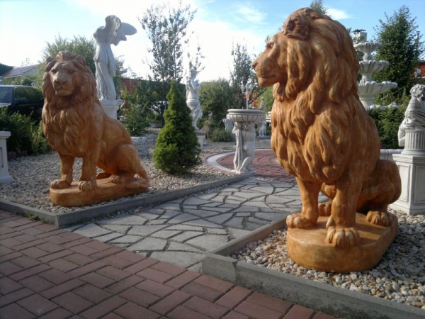 Löwe Steinfigur, Statue, Gartendekoration