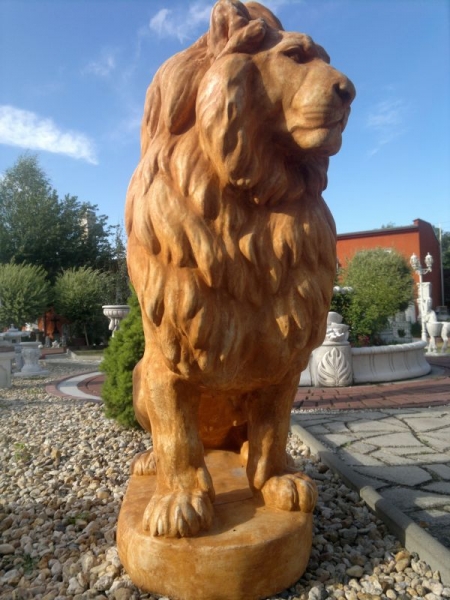 Löwen Steinfiguren, Statue, Gartendekoration