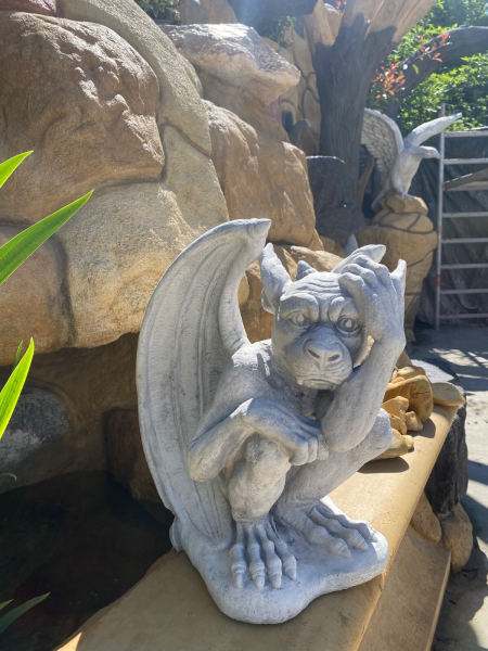Gartenfigur, Gargoyle, Skulptur, Frostsicher, Steinguss, Gartendeko