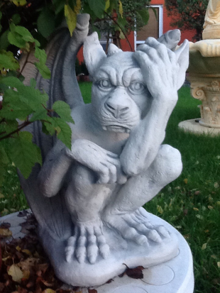 Gargoyle, Steinfigur, frostsicher, Gartenfigur, Statue