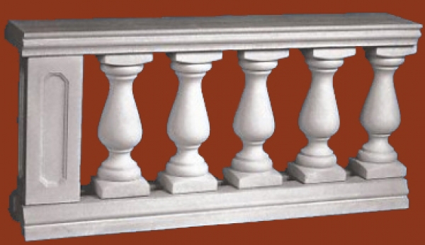 Balustradengeländer 60cm hoch - 120 Kg / lfd Meter