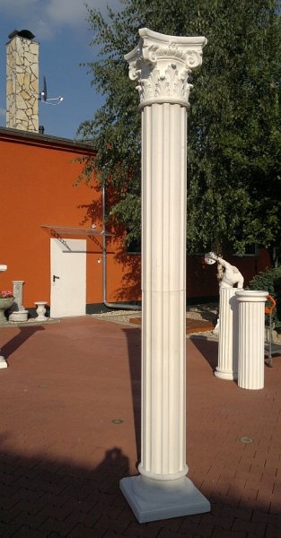 Säule, Betonsäule, Steinsäule, Gartensäule, Kapitel, Basis