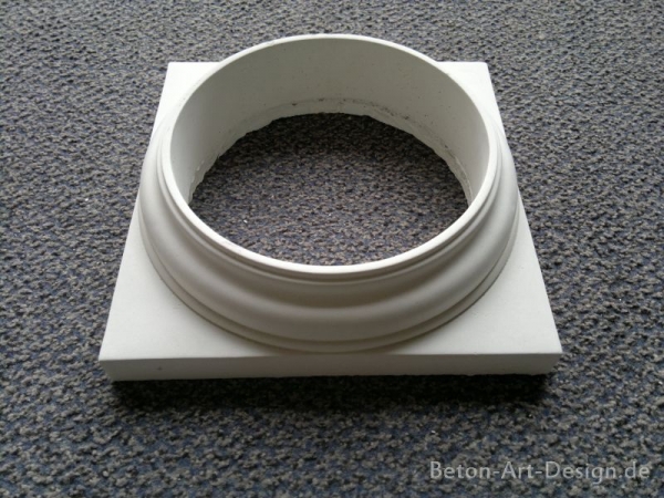 Basis / Kapitell im dorischen Stil, für Säulen 20,5 cm, Park & Gartendekoration, Bauelement