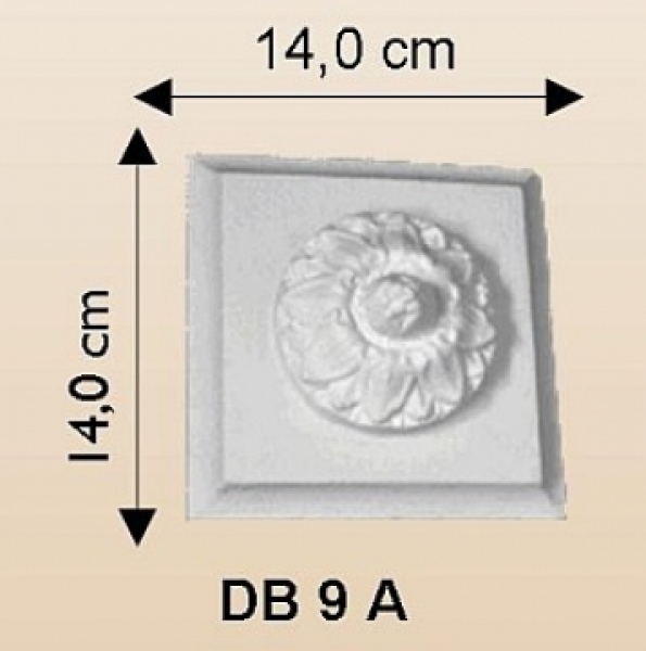Capstone facade stucco decorative element - white concrete