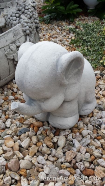 Elefant, Gartenfiguren, Steinfiguren, Statuen, Skulpturen, Gartendekoration