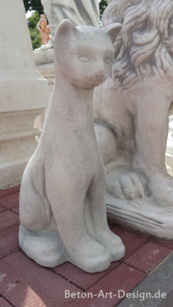 Katze, Steinfiguren, Gartenfiguren, Skulpturen, Statuen