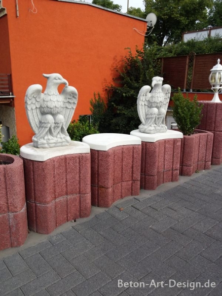 Adler Statuen, Steinfiguren, Skulpturen, Gartendekoration