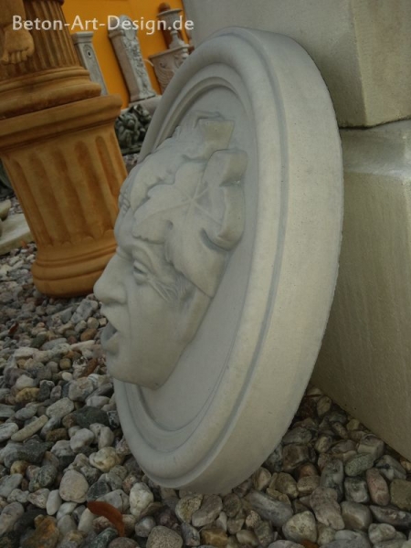 Bacchus, Relief, Wandbild, Steinguss, Fassadenstuck, Stuck, Ornament