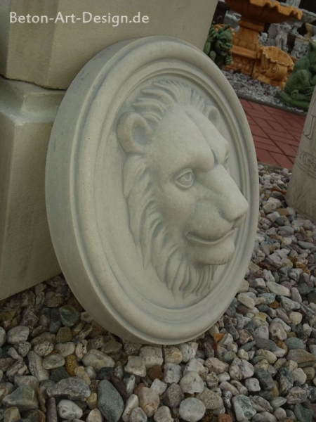 Löwen Relief, Wandbild, Steinguss, Fassadenstuck, Stuck, Ornament