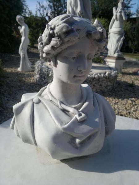 Büste, Skulptur, Steinfigur, Gartendekoration