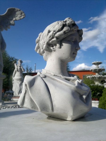 Büste, Skulptur, Steinfigur, Gartendekoration