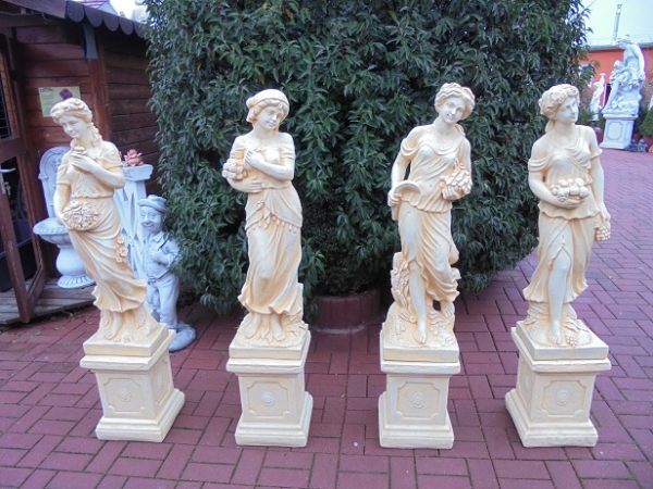 Steinfiguren Set, Gartenfiguren, Skulpturen, Statuen