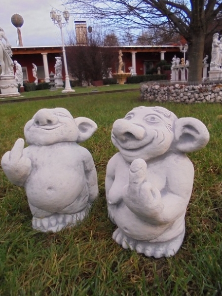 Steinfiguren Set, Gartenfiguren, Skulpturen, Statuen