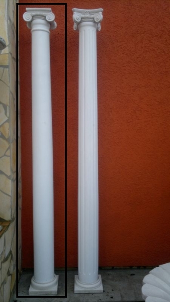 Säule, Betonsäule, Steinsäule, Gartensäule, Kapitel, Basis