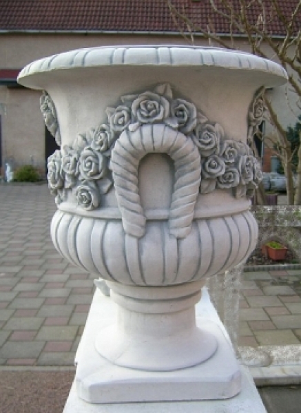 Pflanzschale, Steinvase, Amphore, Gartendekoration