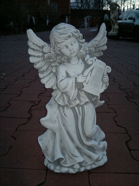 Engel, Steinfigur, Statue, Gartenfigur, Steinguss, Skulptur, Gartendekoration