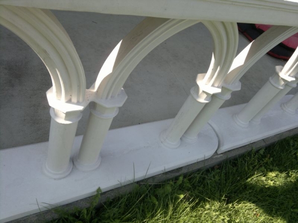 Zaunelement, Steinzaun, Balustrade, Gartendekoration