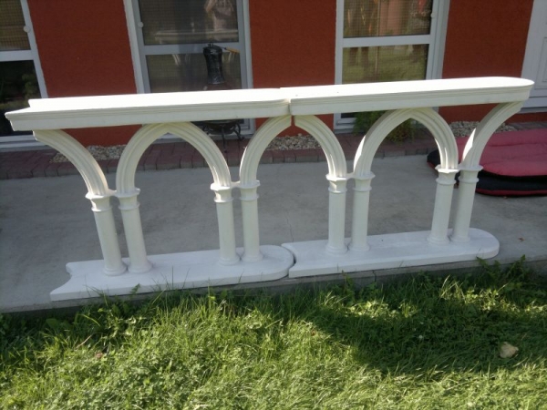 Zaunelement, Steinzaun, Balustrade, Gartendekoration