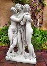 Gartenfigur, Statue, Figurengruppe "3 Grazien" 103 cm groß, Park & Gartendekoration, Steinfigur, Skulptur, Steinguss
