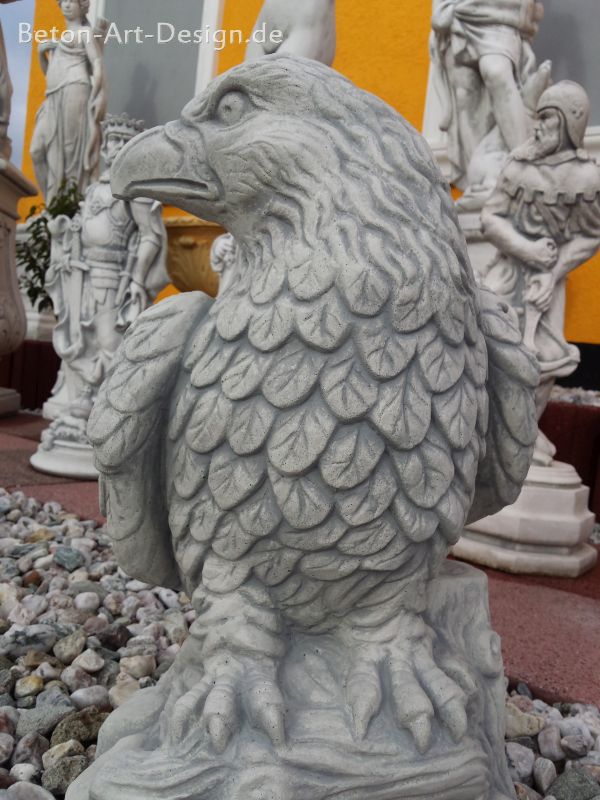 Adlerfigur, Adler 49 cm hoch - Gartenfigur, Skulptur, Park & Gartendekoration, Statue